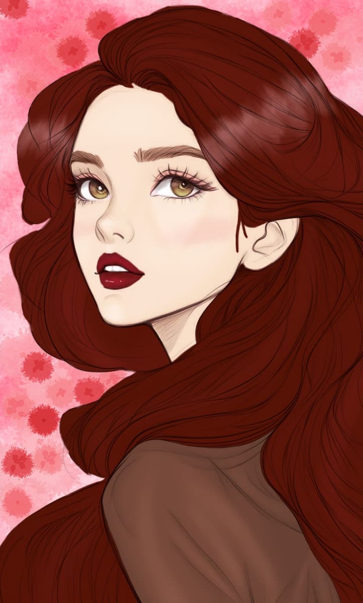 Dark Red Woman