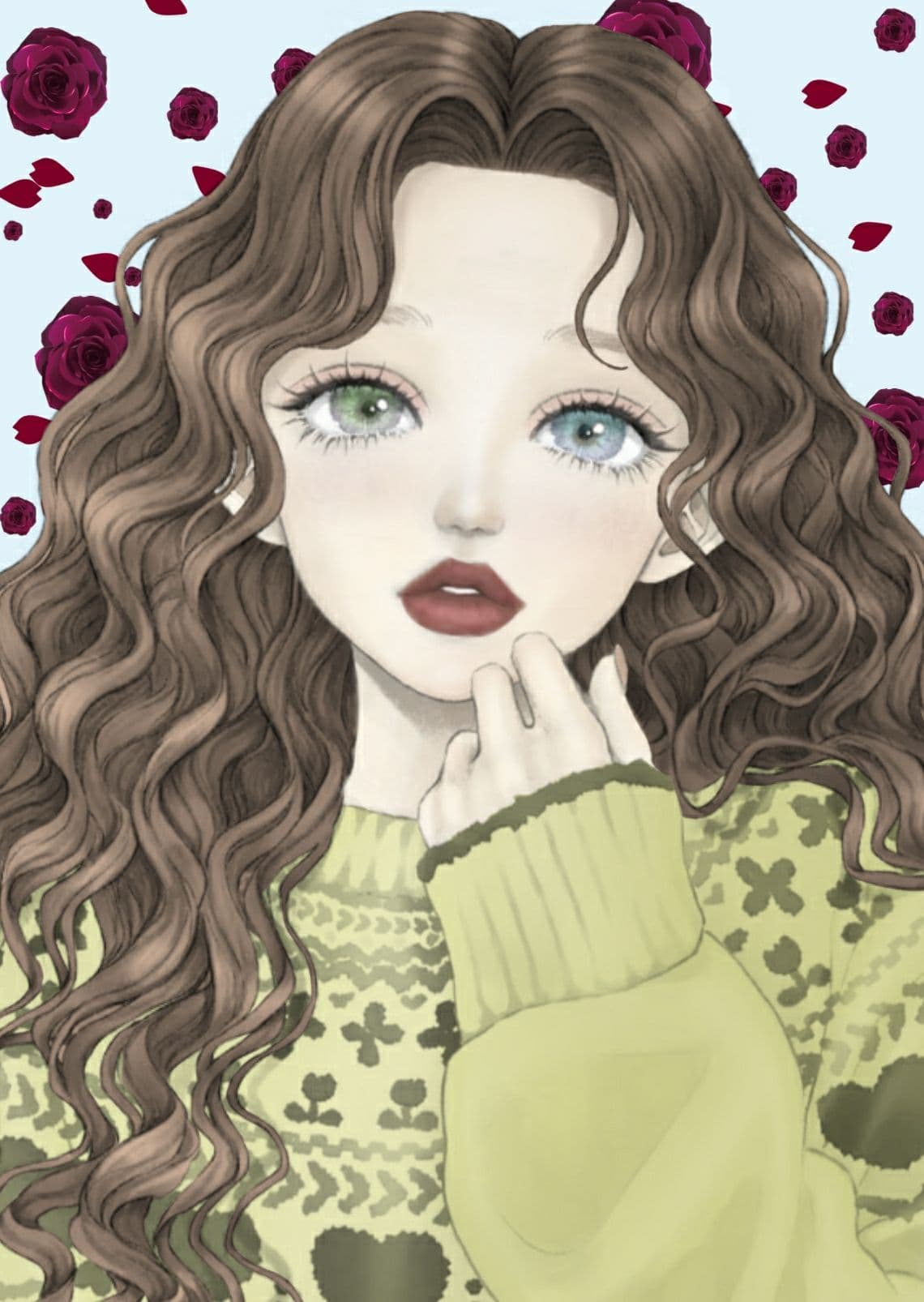 3d Render Beige Girl